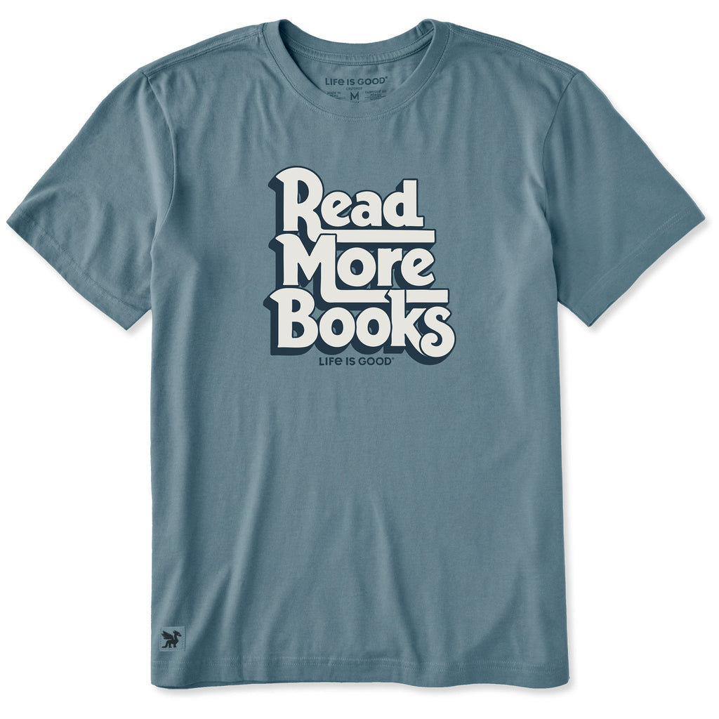 Men's Read Even More Books Short Sleeve Crusher Tee product image 1