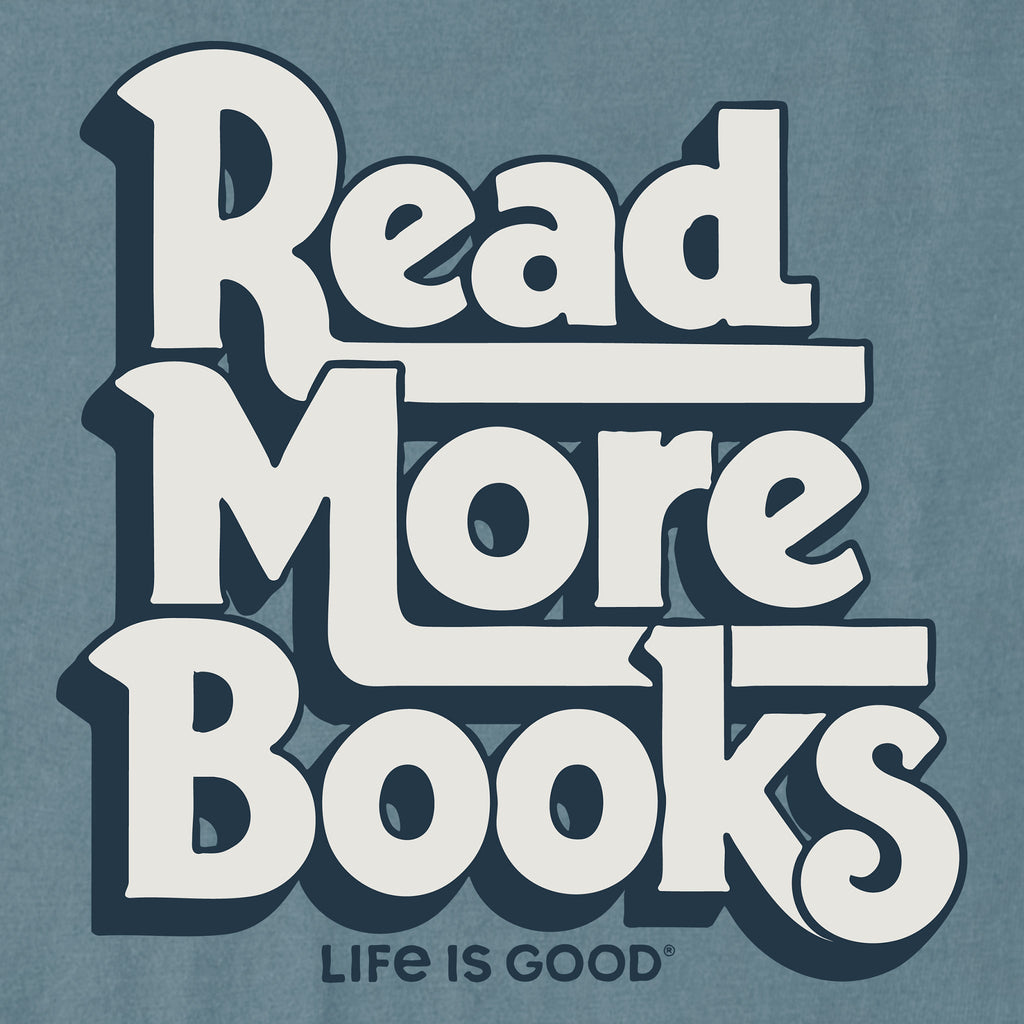 Men's Read Even More Books Short Sleeve Crusher Tee product image 2
