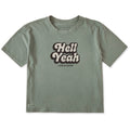 Women's Hell Yeah Script Short Sleeve Crusher Boxy Tee product image 1