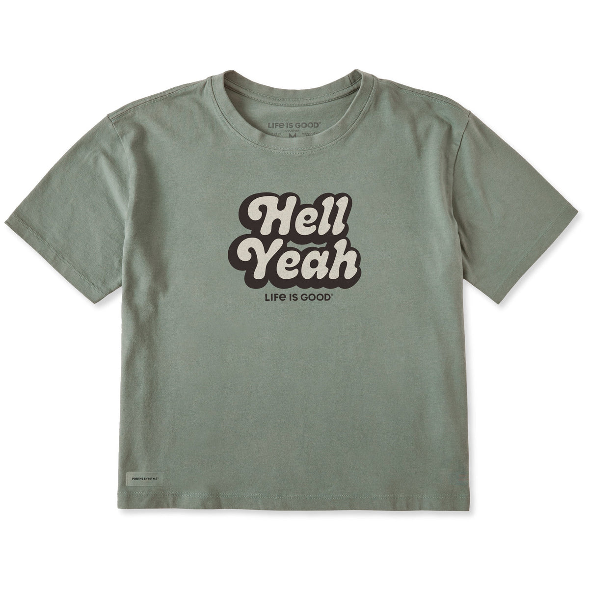 Women's Hell Yeah Script Short Sleeve Crusher Boxy Tee product image 1