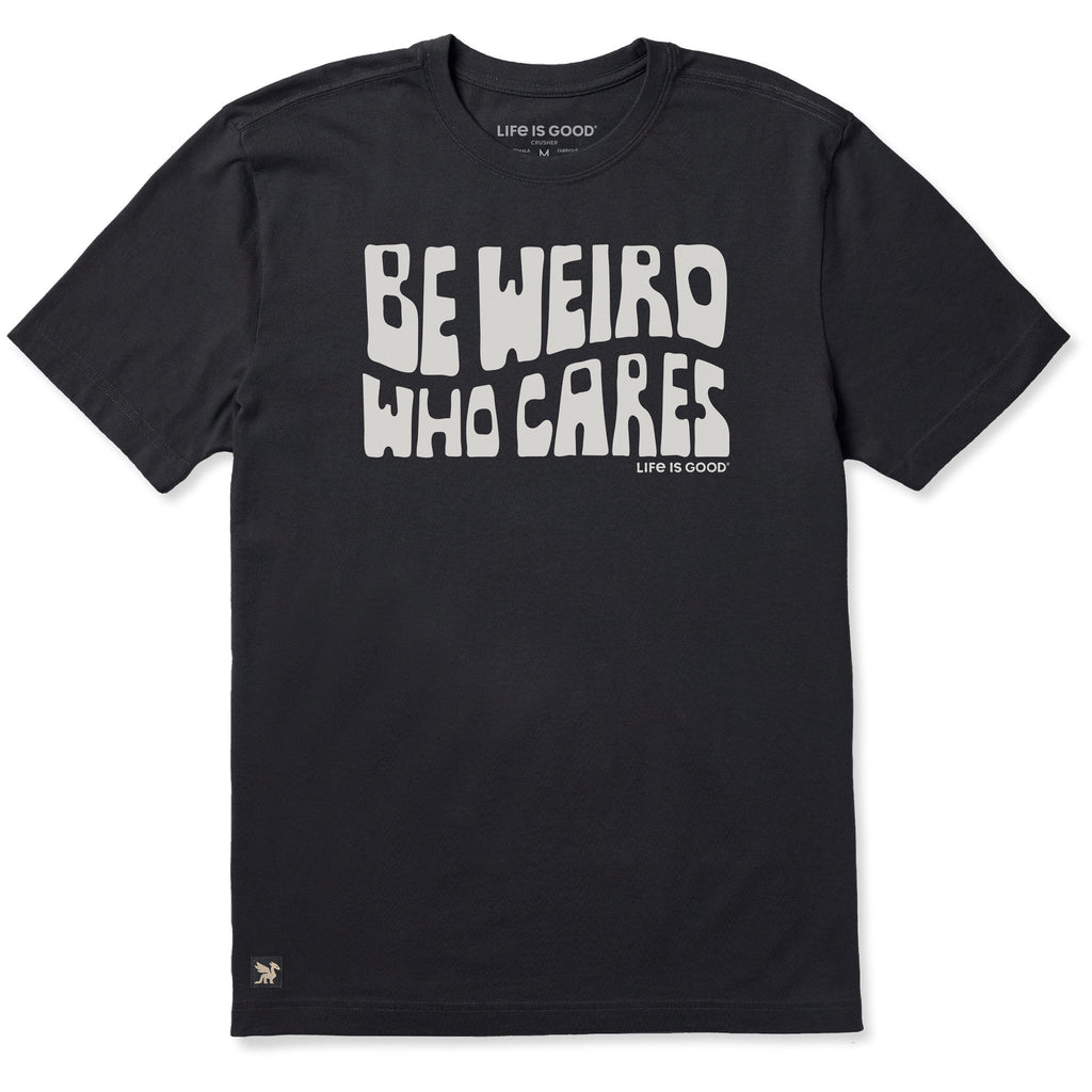 Men's Be Weird Who Cares Stack Short Sleeve Crusher Tee product image 1