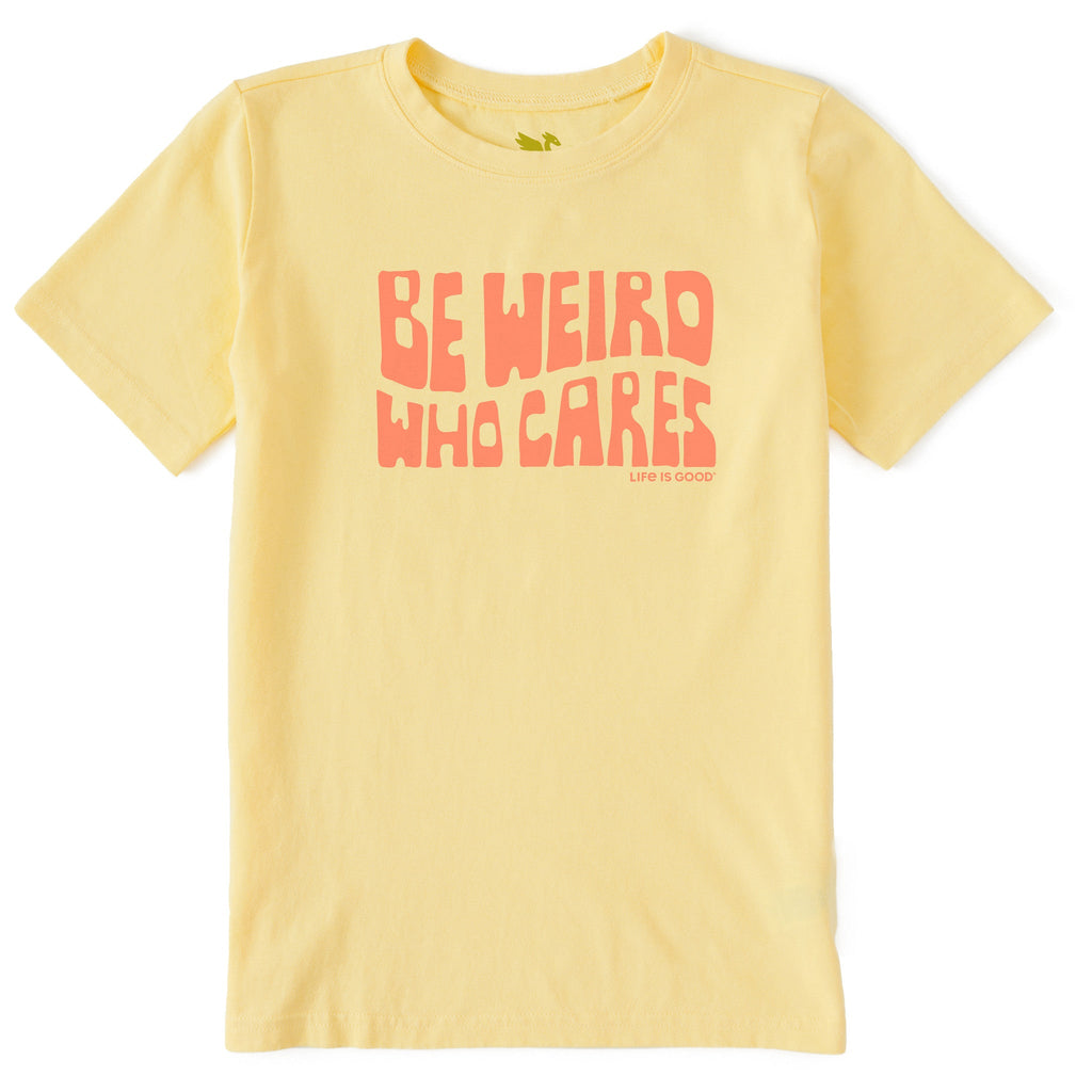 Kids Be Weird Who Cares Stack Short Sleeve Crusher Tee product image 1