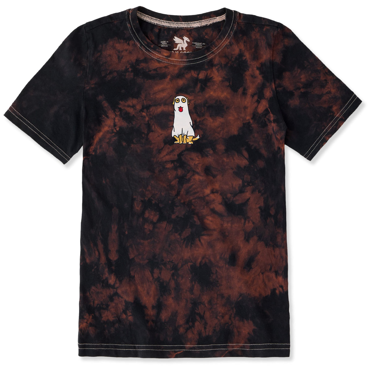 Kids Ghost Pup Short Sleeve Crusher Tie-Dye Tee product image 1