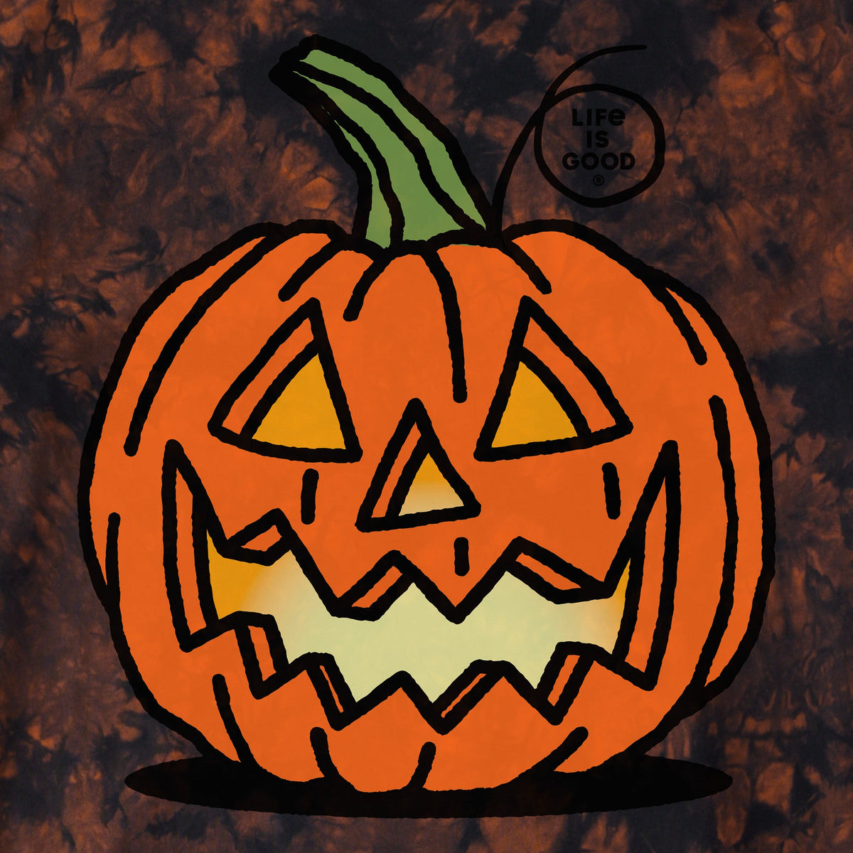 Kids Jack O'Lantern Short Sleeve Crusher Tie-Dye Tee product image 2