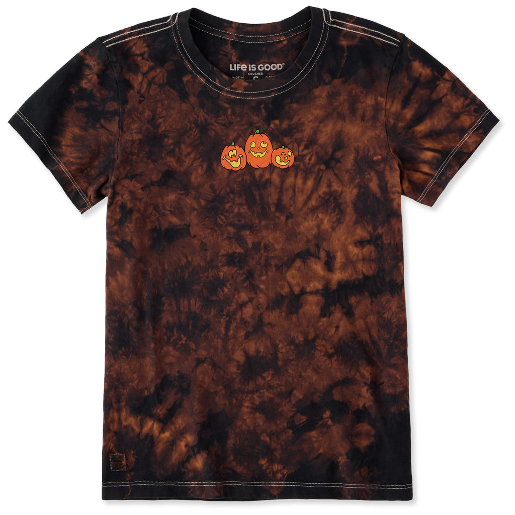 Women's Silly Jack-o-Lanterns Short Sleeve Crusher Tie-Dye product image 1