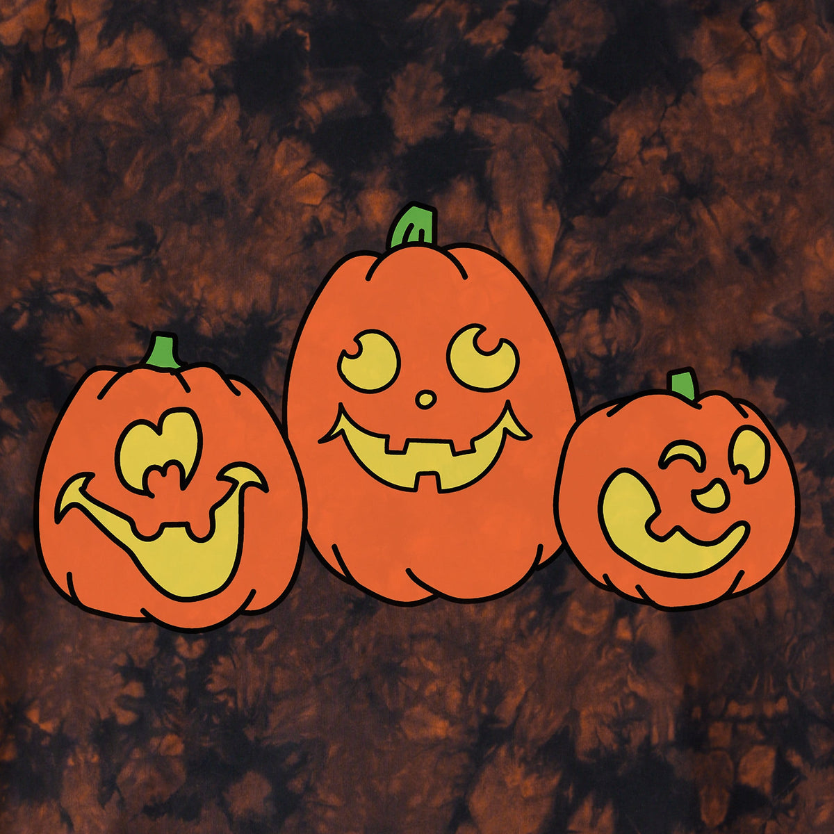 Women's Silly Jack-o-Lanterns Short Sleeve Crusher Tie-Dye product image 2