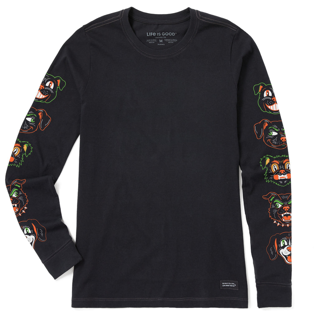 Women's Scaredy Dogs Long Sleeve Crusher Tee product image 1