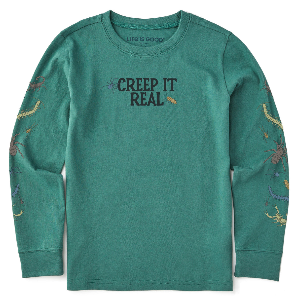 Kids Creep it Real Bugs Long Sleeve Crusher Tee product image 1