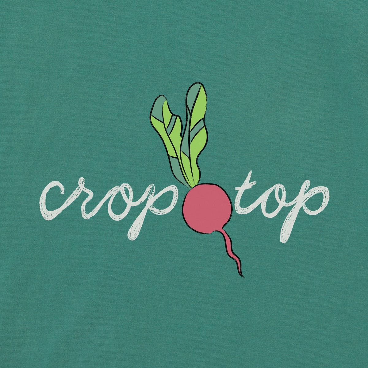 Women's Crop Top Veggie Long Sleeve Crusher Boxy Tee product image 2