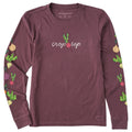 Women's Crop Top Veggie Long Sleeve Crusher Tee product image 1