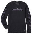 Women's Follow Your Light Luna Moth Long Sleeve Crusher Tee product image 1