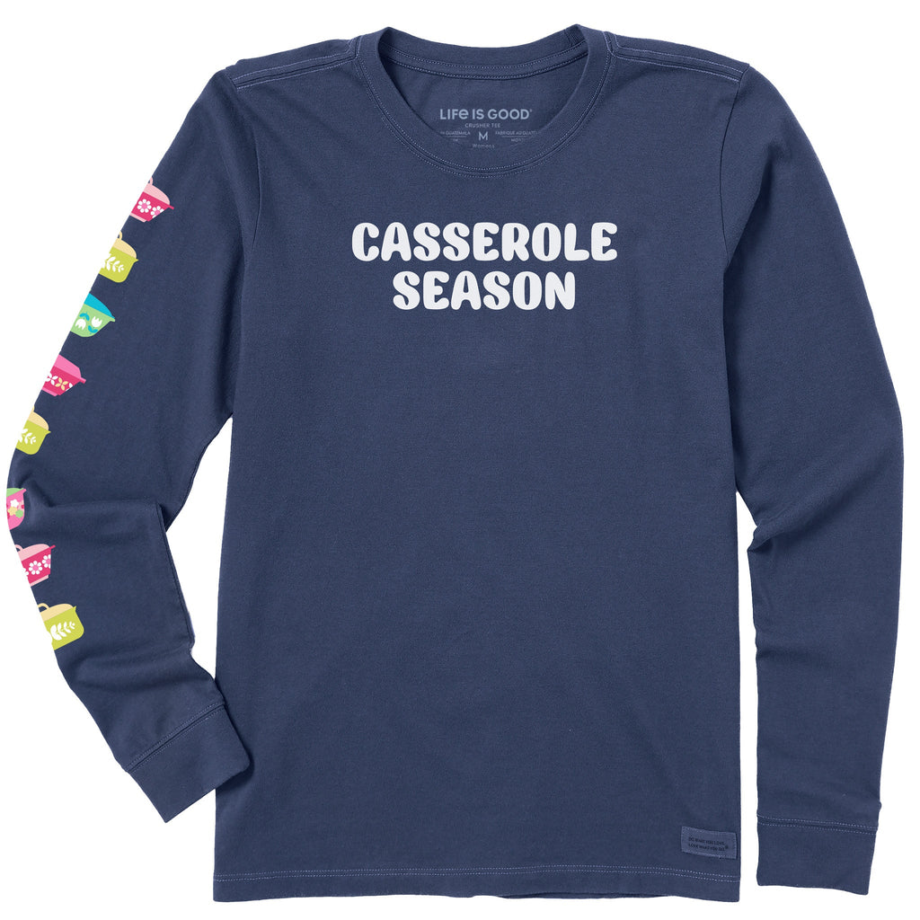 Women's Casserole Season Dishes Long Sleeve Crusher Tee product image 1
