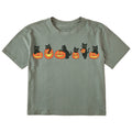 Women's Pumpkin Cats Short Sleeve Crusher Boxy Tee product image 1