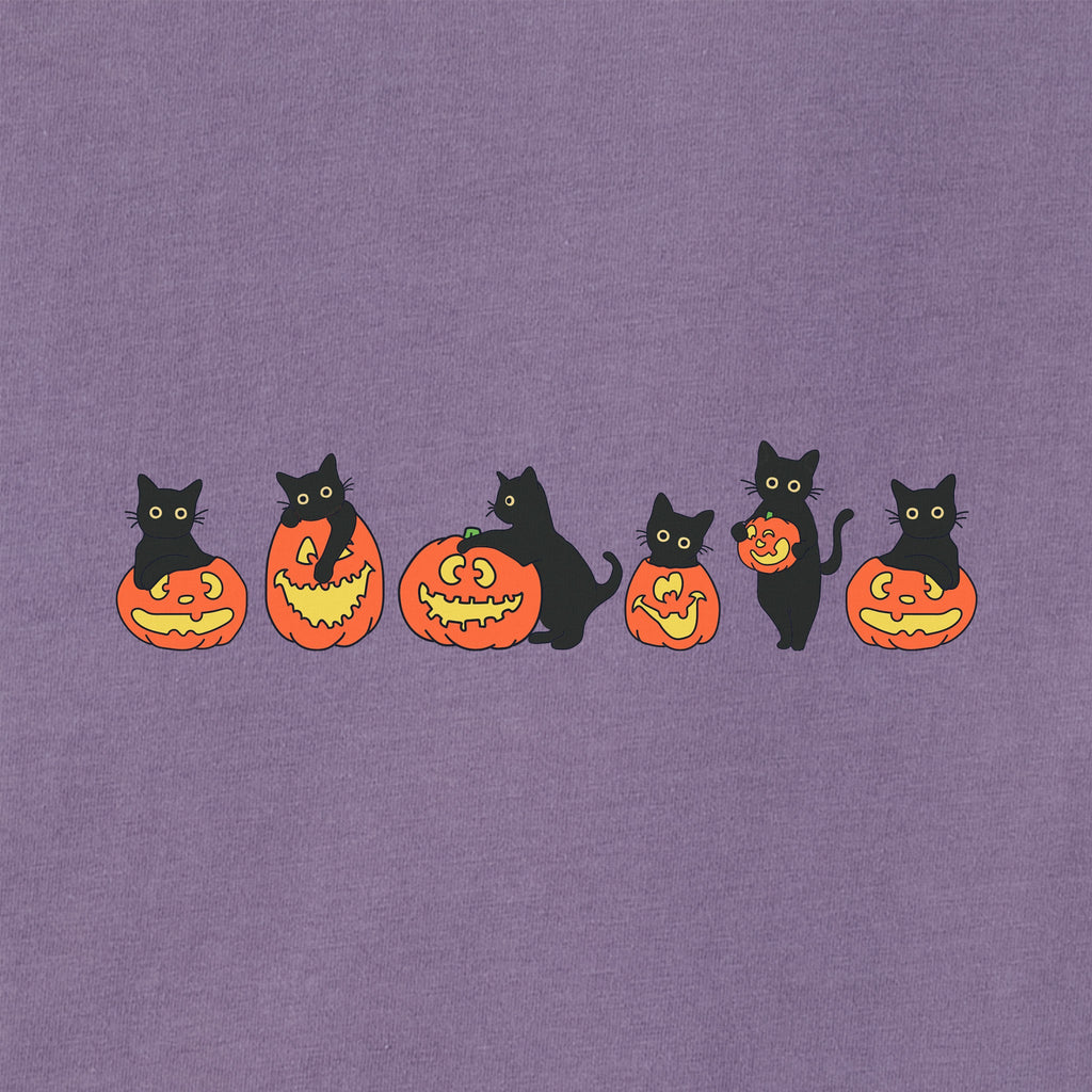 Women's Pumpkin Cats Short Sleeve Crusher Boxy Tee product image 4