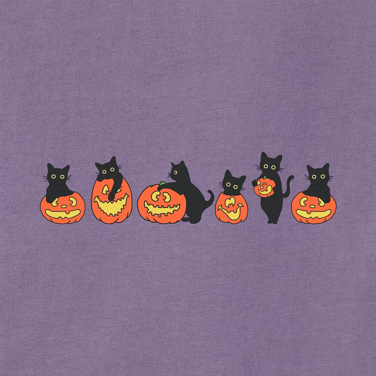 Women's Pumpkin Cats Short Sleeve Crusher Boxy Tee product image 4