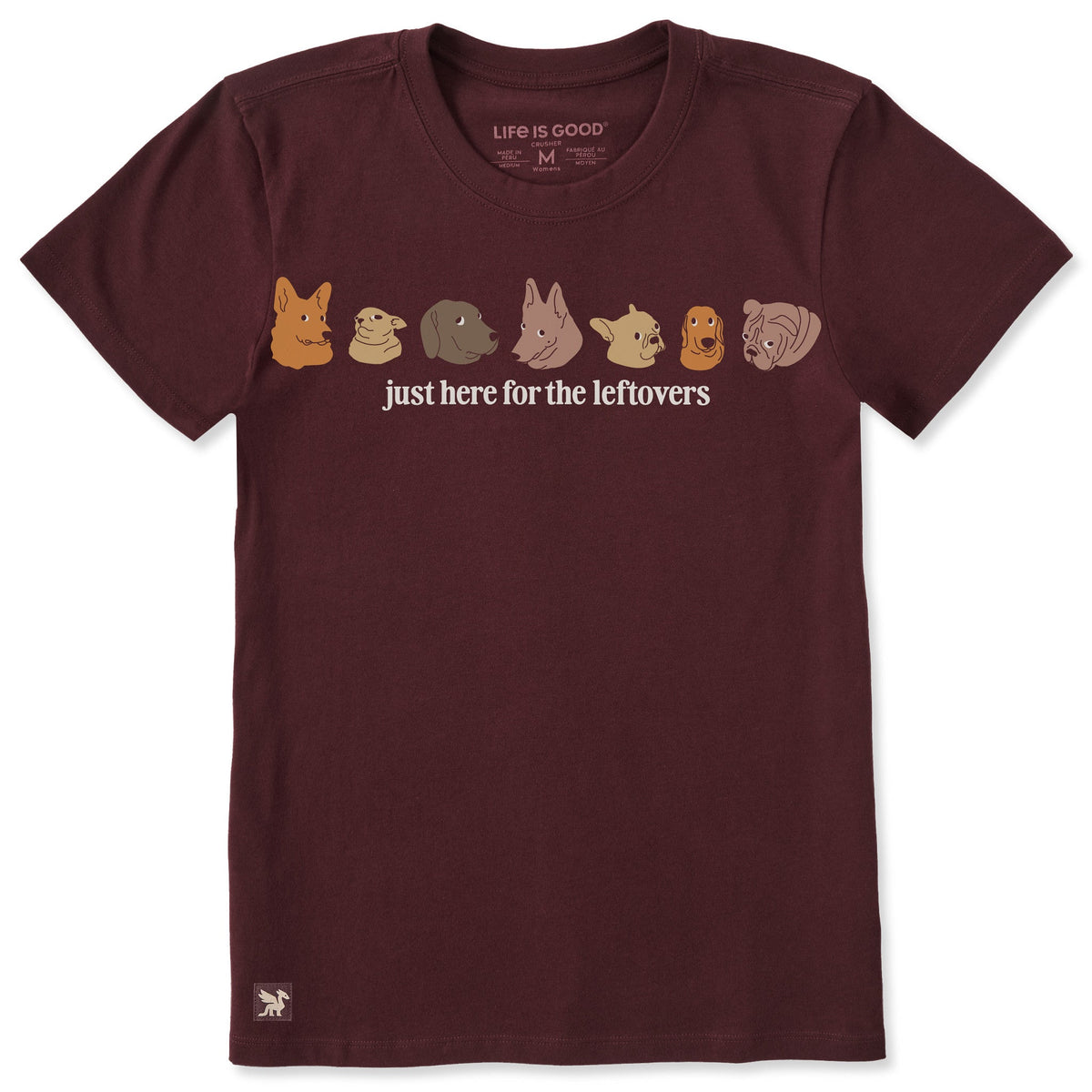 Women's Just Here For The Leftovers Short Sleeve Crusher Tee product image 1