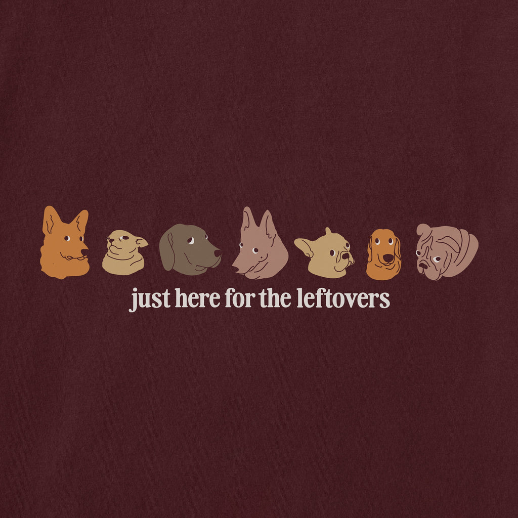 Women's Just Here For The Leftovers Short Sleeve Crusher Tee product image 2