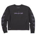 Women's Sparkle Luna Moth Long Sleeve Crusher Boxy Tee product image 1