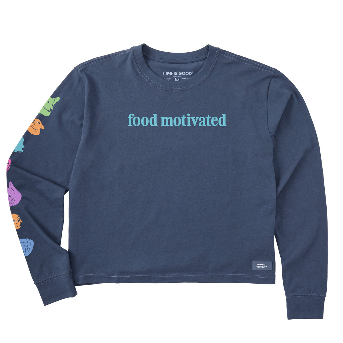 Women's Food Motivated Long Sleeve Crusher Boxy Tee product image 1