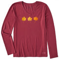 Women's Fall Leaf Group Long Sleeve Crusher Vee product image 1
