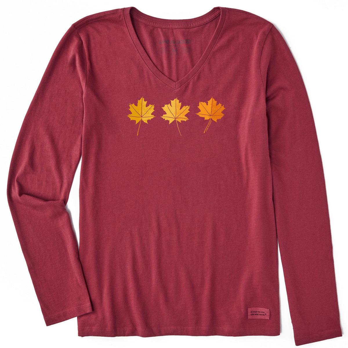 Women's Fall Leaf Group Long Sleeve Crusher Vee product image 1