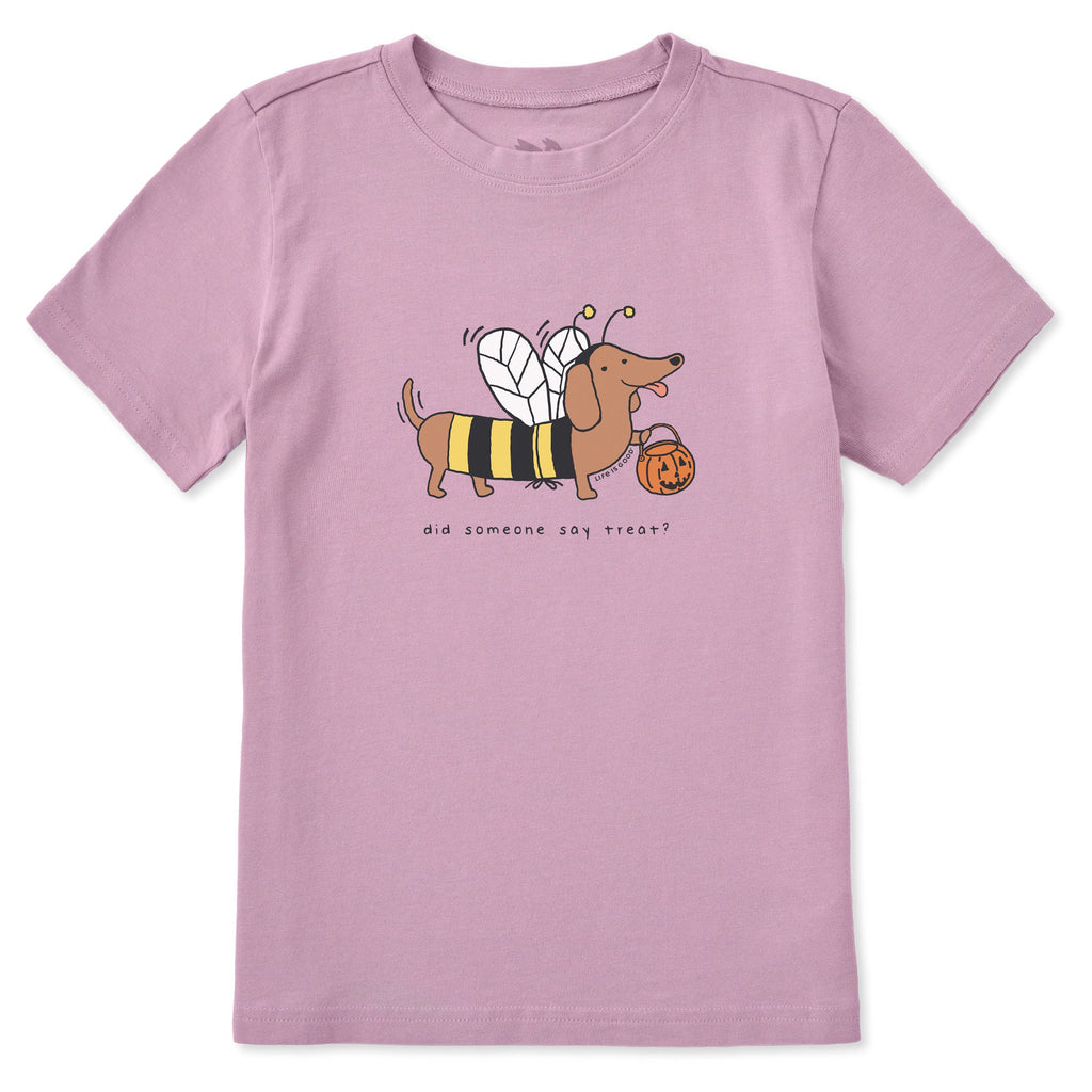 Kids Did Someone Say Treat Bee Dachshund Short Sleeve product image 1