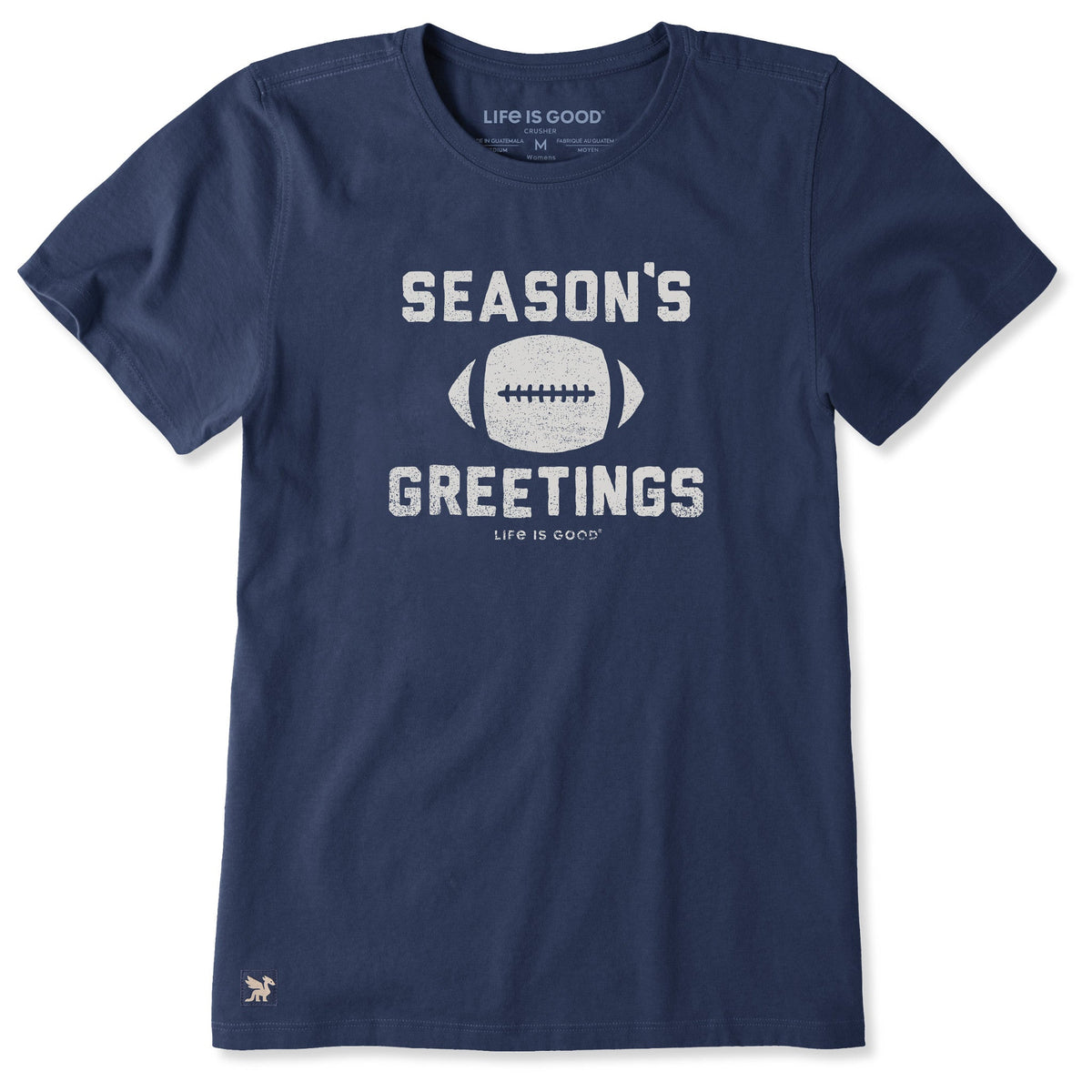 Women's Season's Greetings Football Short Sleeve Crusher Tee product image 1