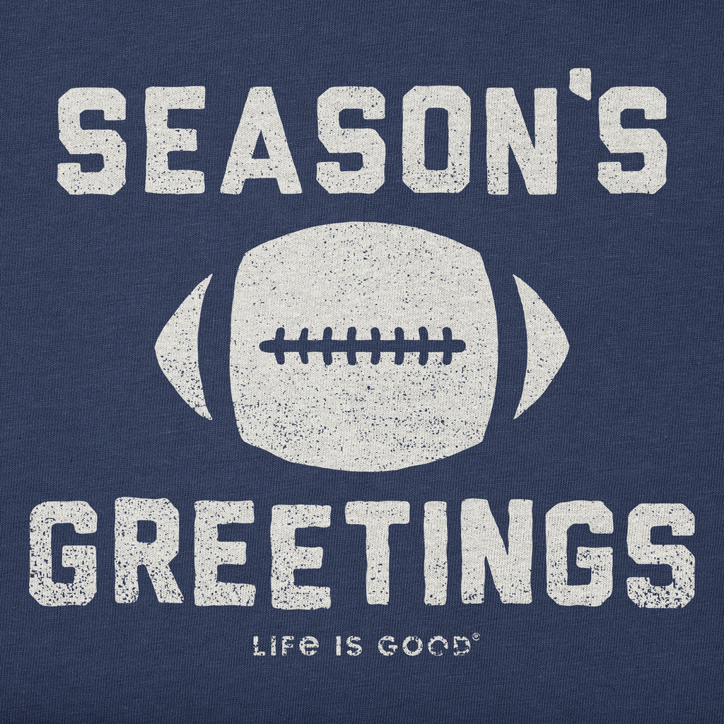Women's Season's Greetings Football Short Sleeve Crusher Tee product image 2