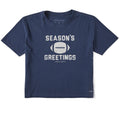Women's Season's Greetings Football Short Sleeve Crusher product image 1