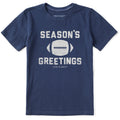 Kids Season's Greetings Football Short Sleeve Crusher Tee product image 1