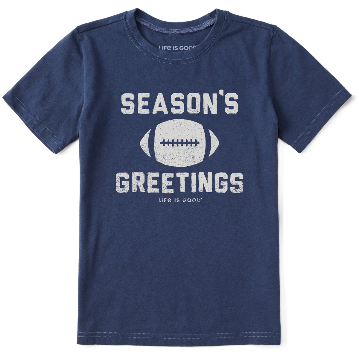 Kids Season's Greetings Football Short Sleeve Crusher Tee product image 1