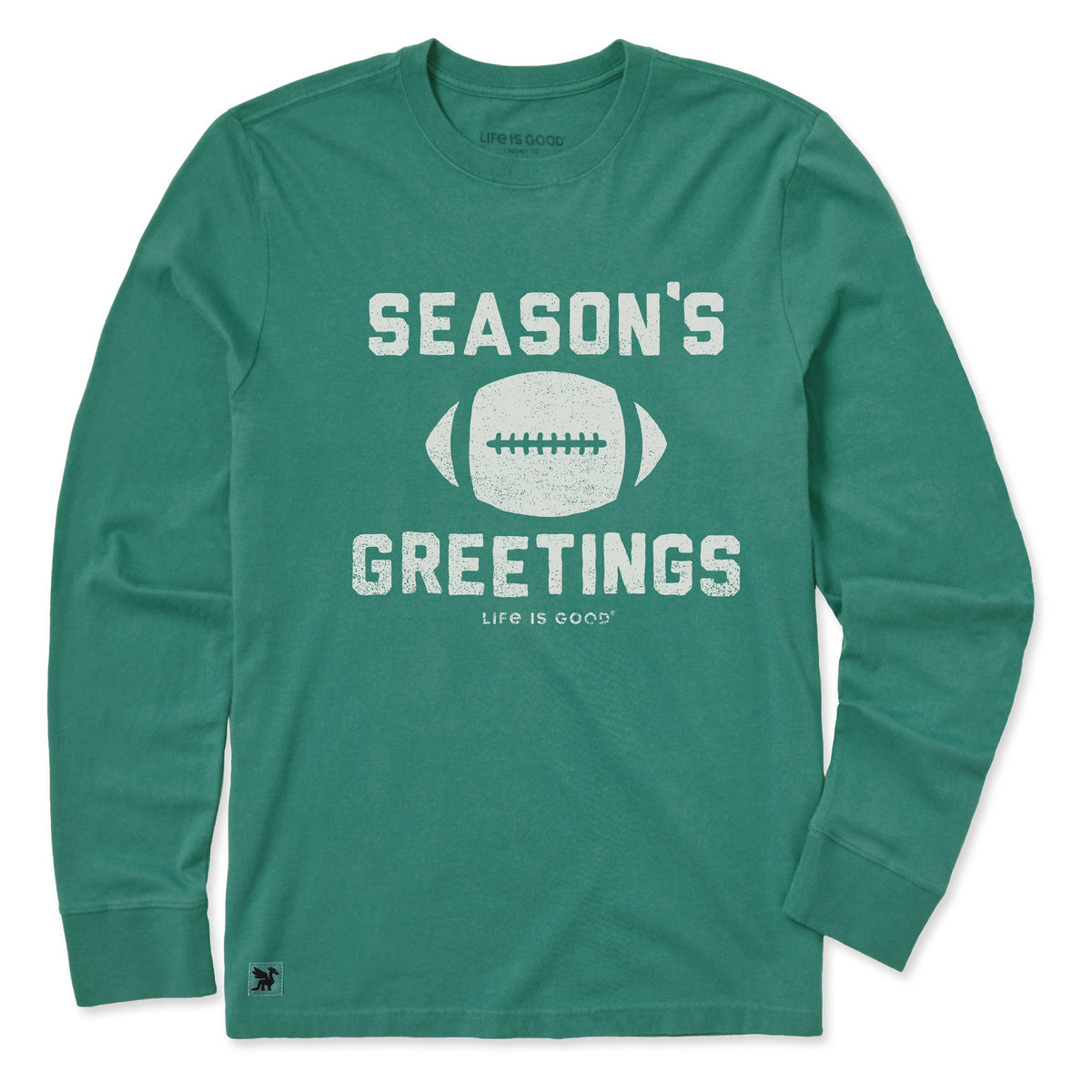 Kids Season's Greetings Football Long Sleeve Crusher Tee product image 1