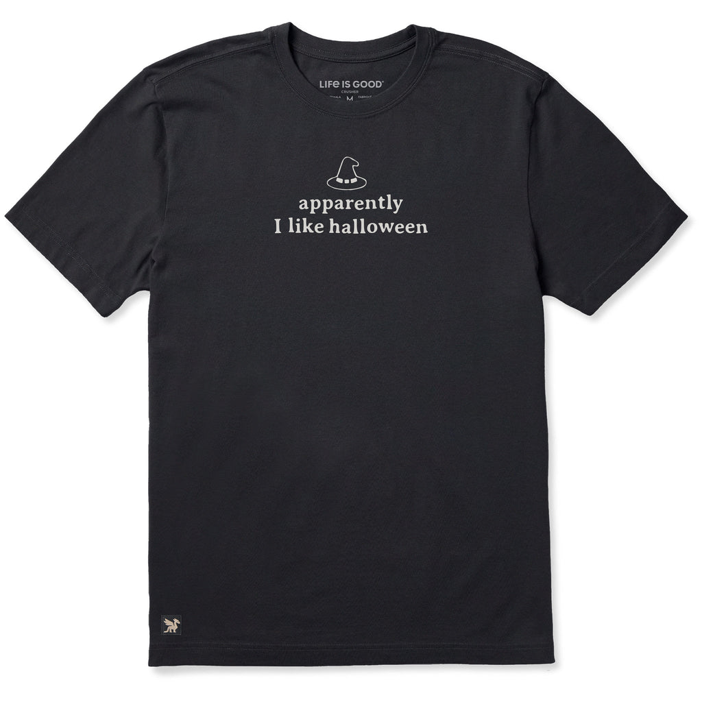 Men's Apparently I Like Halloween Short Sleeve Crusher Tee