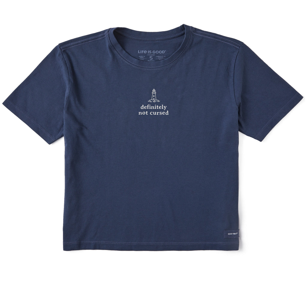 Women's Definitely Not Cursed Short Sleeve Crusher Boxy Tee product image 1