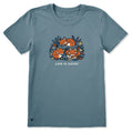 Women's Sleeping Foxes Short Sleeve Crusher Tee product image 1