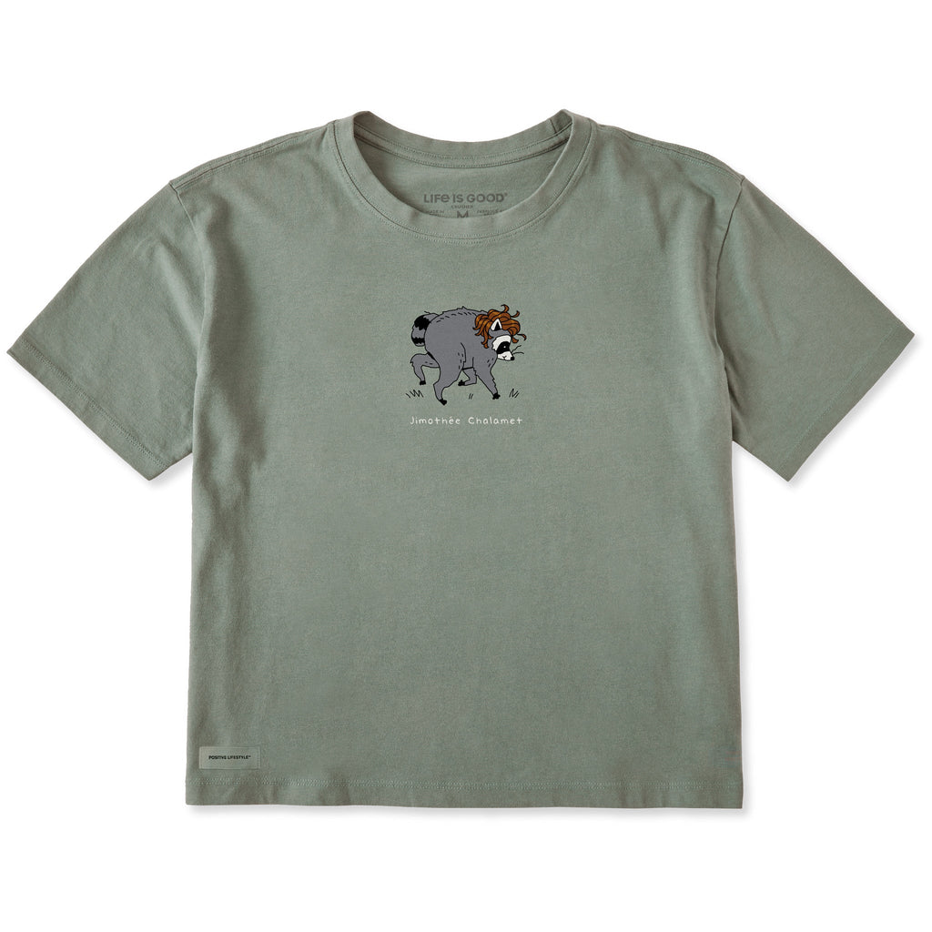 Women's Jimothee Chalamet Short Sleeve Crusher Boxy Tee product image 3