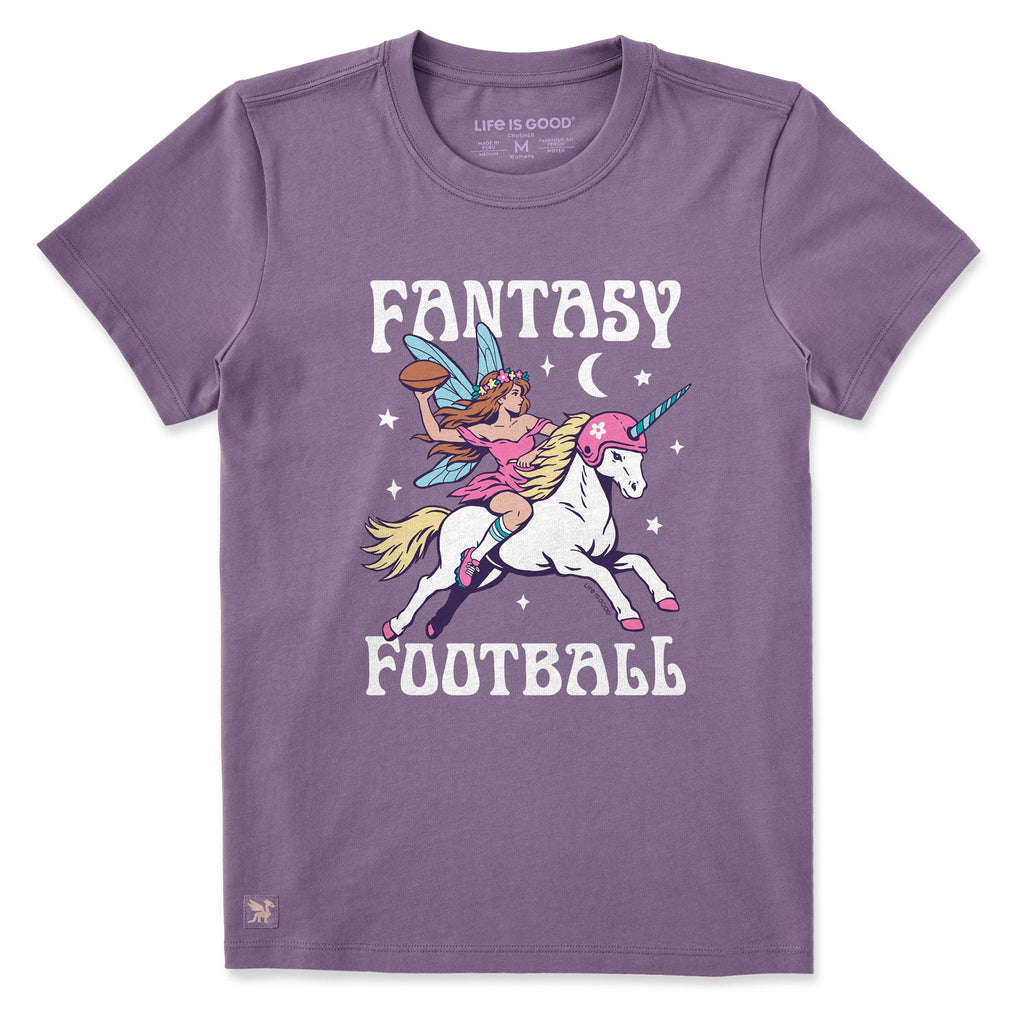 Women's Fantasy Football Unicorn Short Sleeve Crusher Tee product image 1