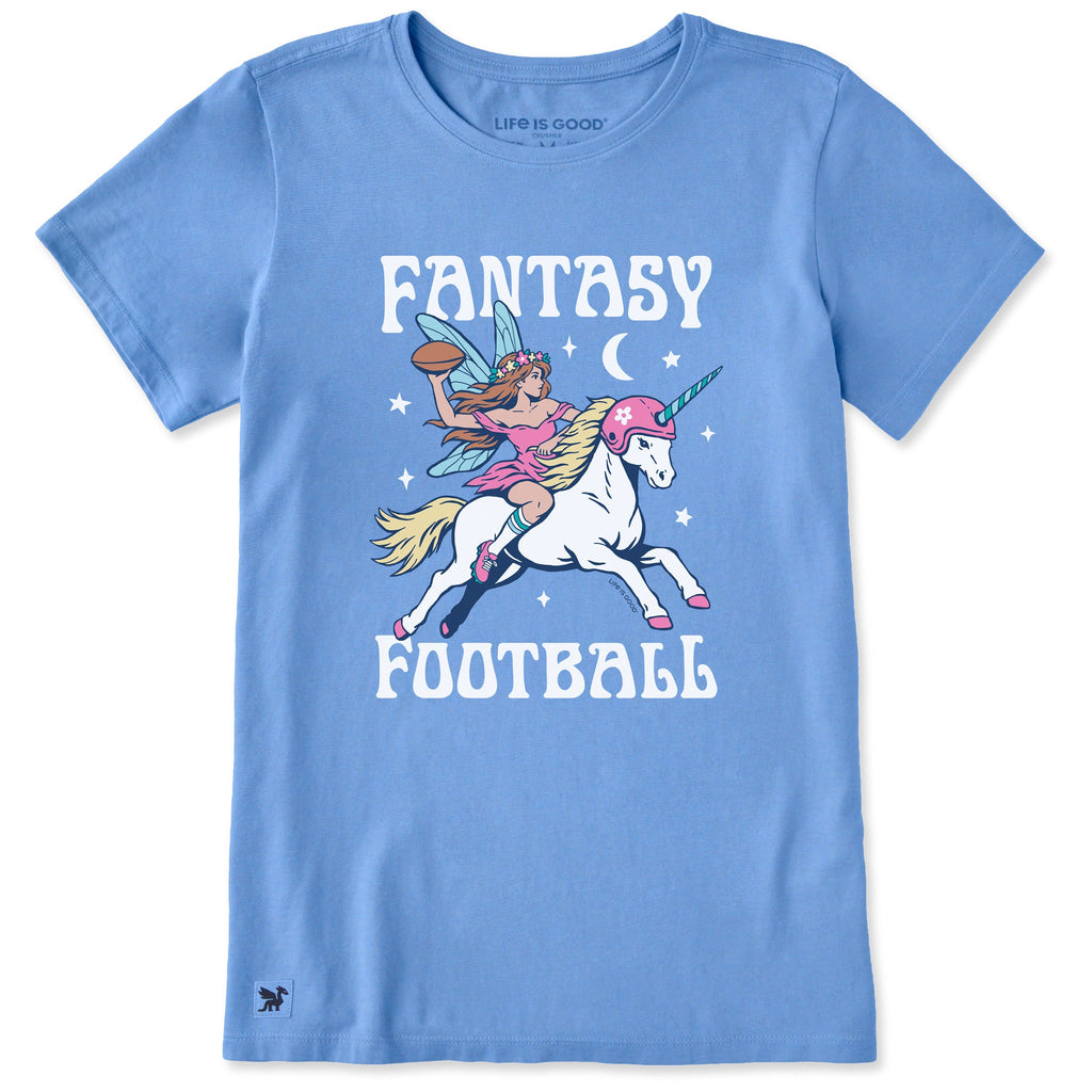 Women's Fantasy Football Unicorn Short Sleeve Crusher Tee product image 3