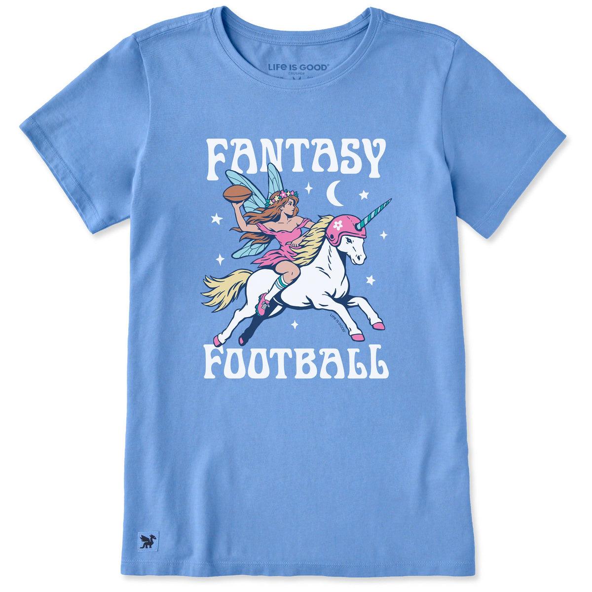 Women's Fantasy Football Unicorn Short Sleeve Crusher Tee product image 3
