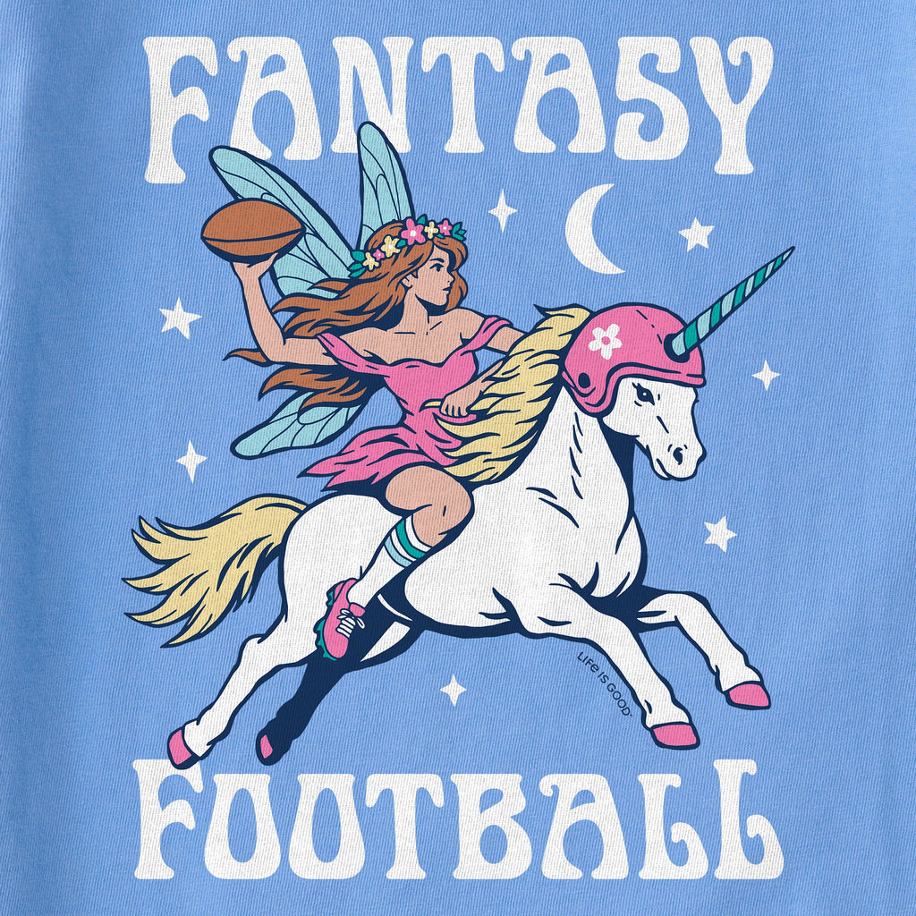 Women's Fantasy Football Unicorn Short Sleeve Crusher Tee product image 4