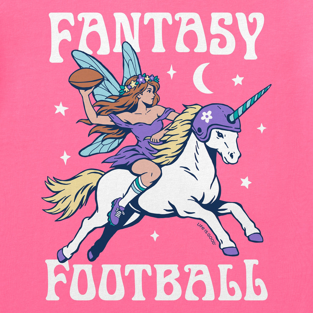 Women's Fantasy Football Unicorn Short Sleeve Crusher Boxy product image 2