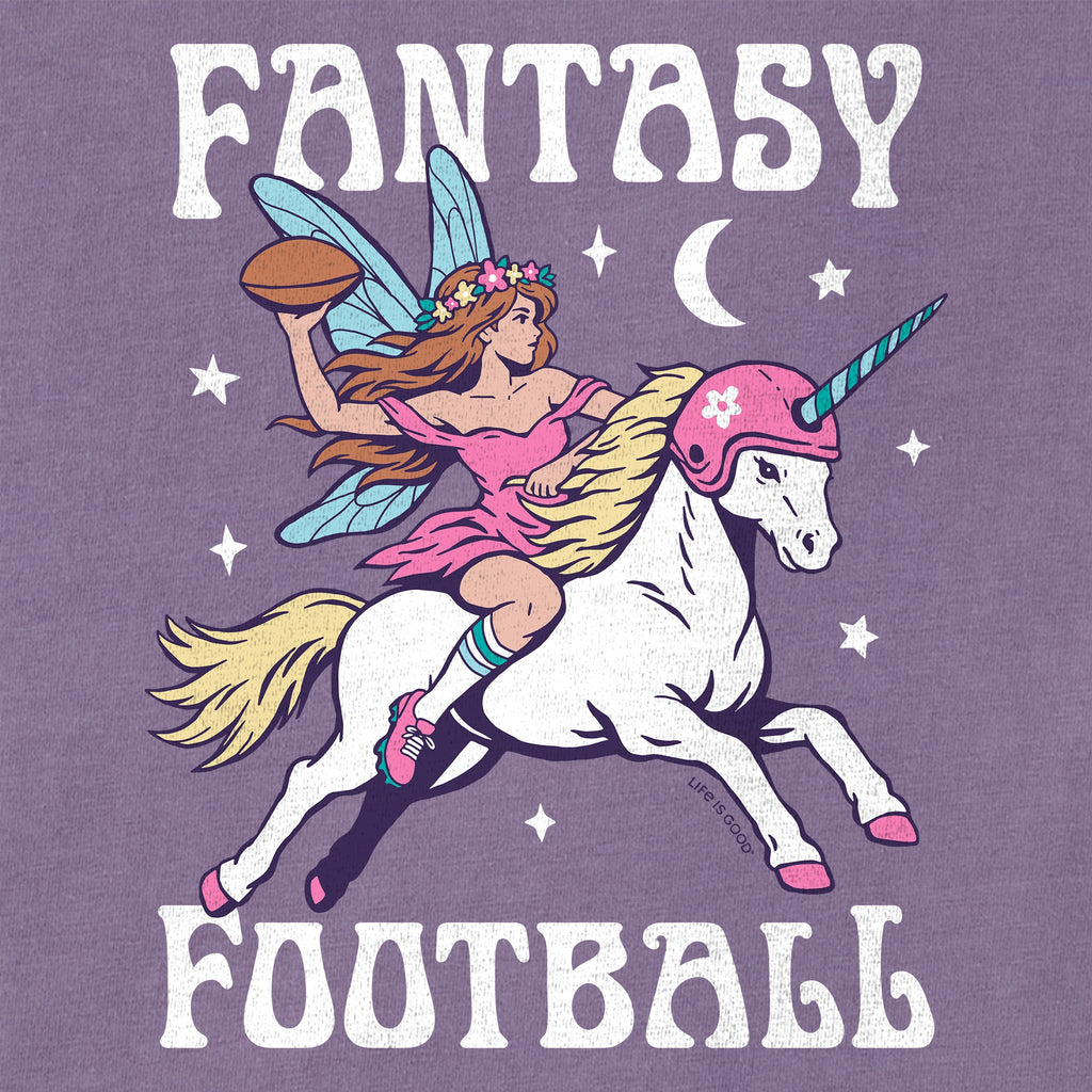 Women's Fantasy Football Unicorn Short Sleeve Crusher Boxy product image 4