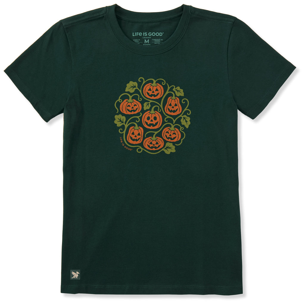 Women's Jack O Lantern Vines Short Sleeve Crusher Tee product image 1