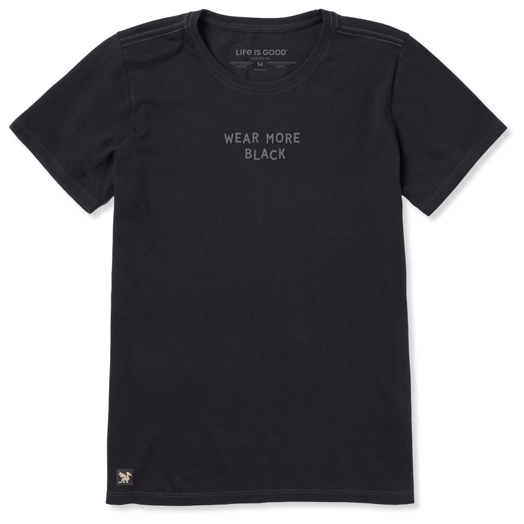 Women's Wear More Black Short Sleeve Crusher Tee product image 1