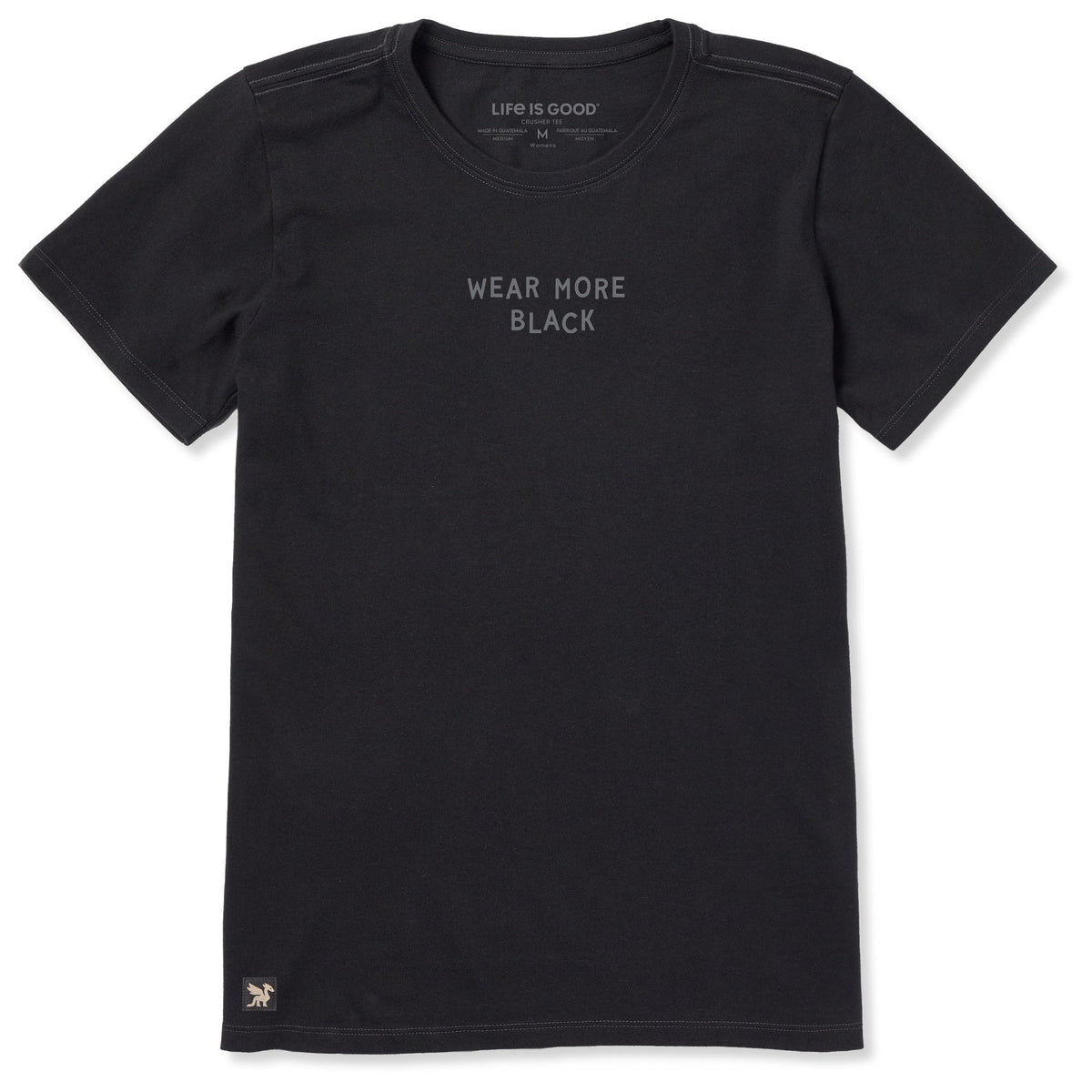 Women's Wear More Black Short Sleeve Crusher Tee product image 1