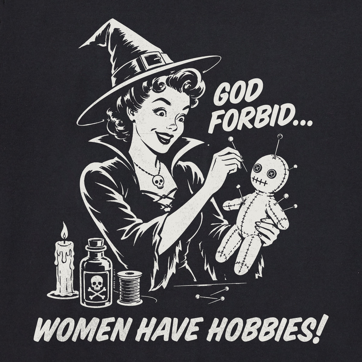 Women's God Forbid Retro Short Sleeve Crusher Tee product image 2