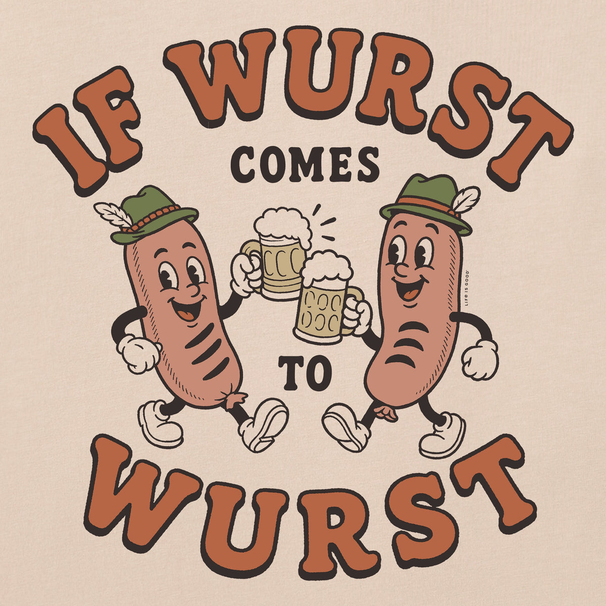 Men's If Wurst Comes to Short Sleeve Crusher Tee product image 4