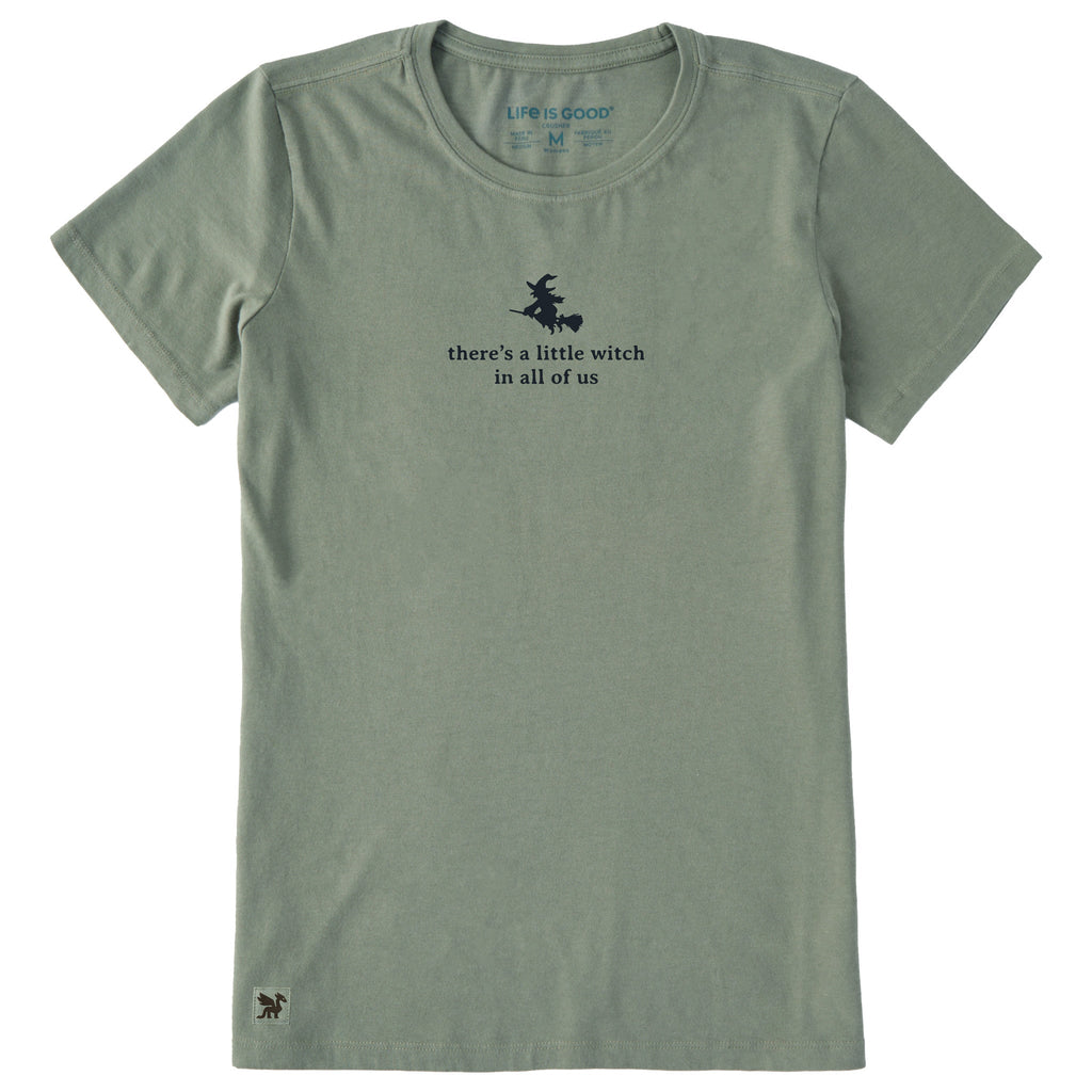 Women's There's a Little Witch in All of Us Short Sleeve Crusher Tee