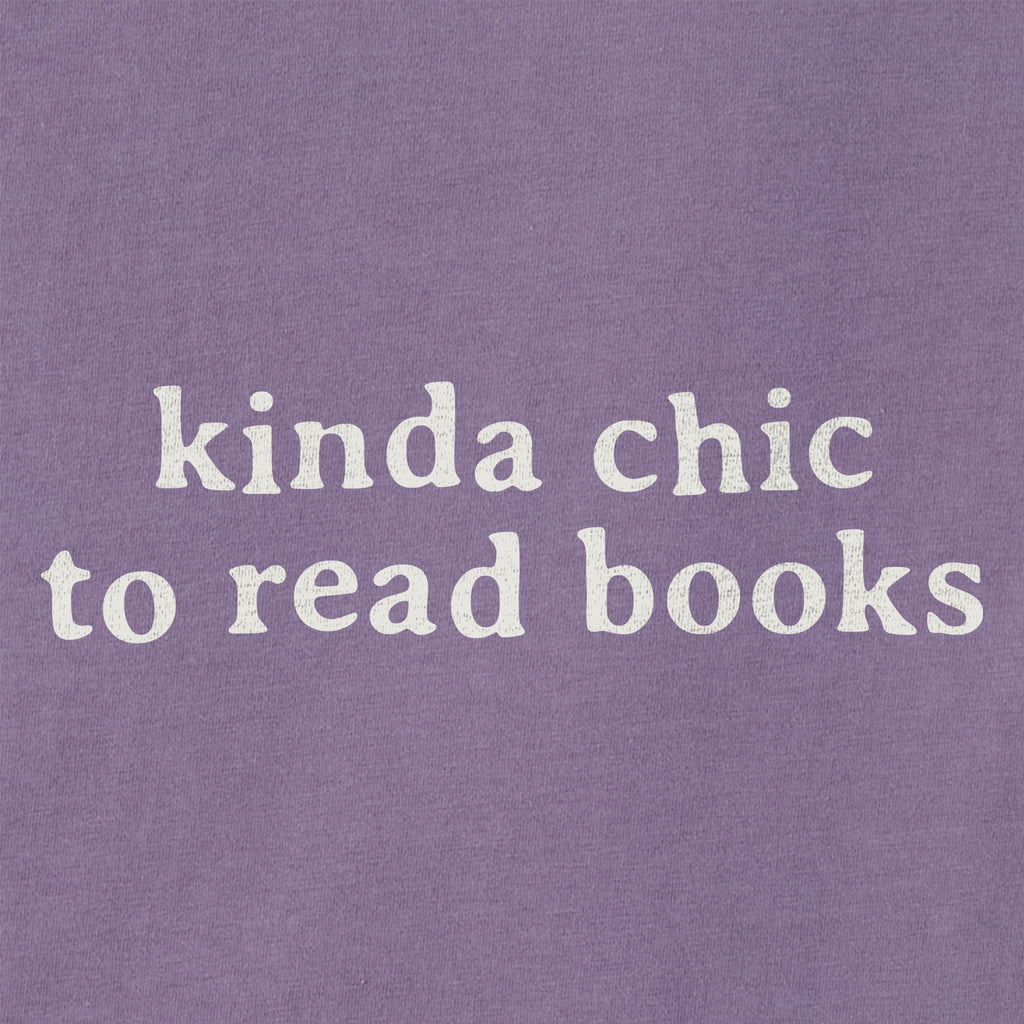 Women's Kinda Chic to Read Books Short Sleeve Crusher Boxy product image 2