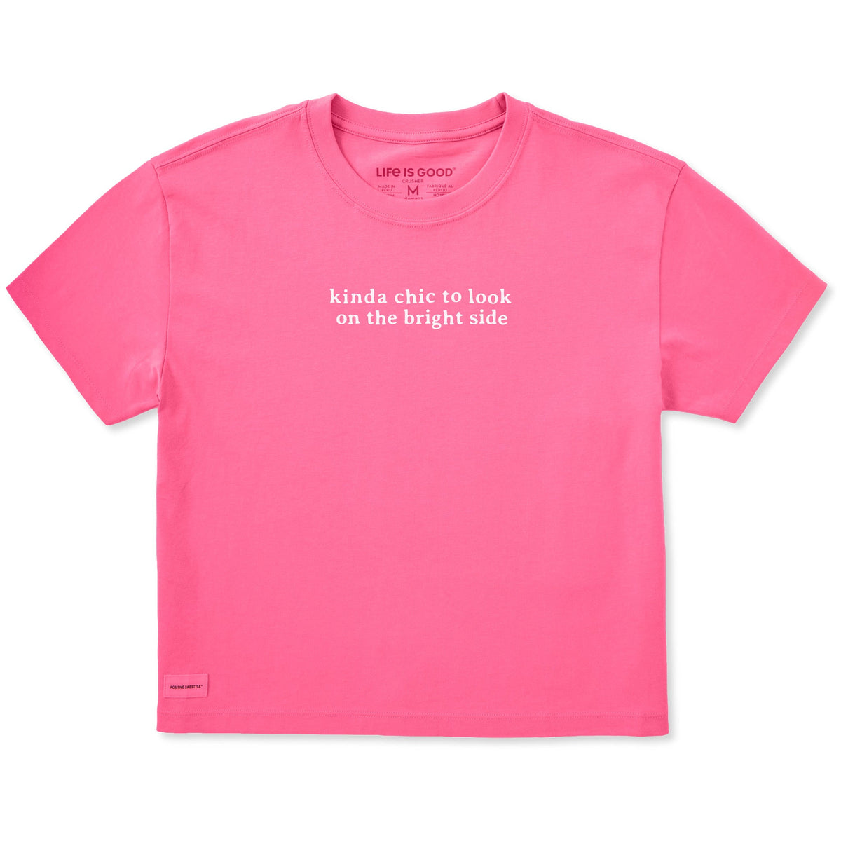 Women's Kinda Chic Bright Side Short Sleeve Crusher Boxy Tee product image 1